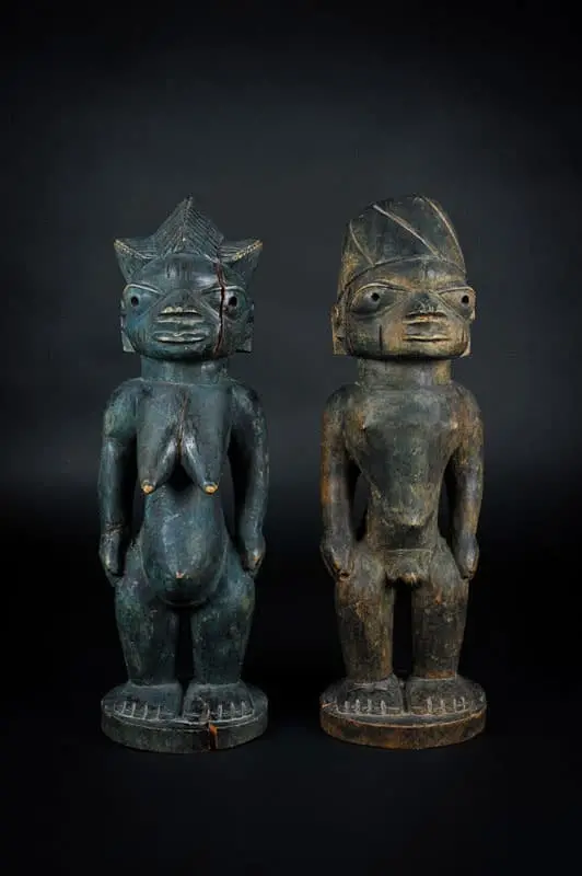 Dos esculturas africanas de madera